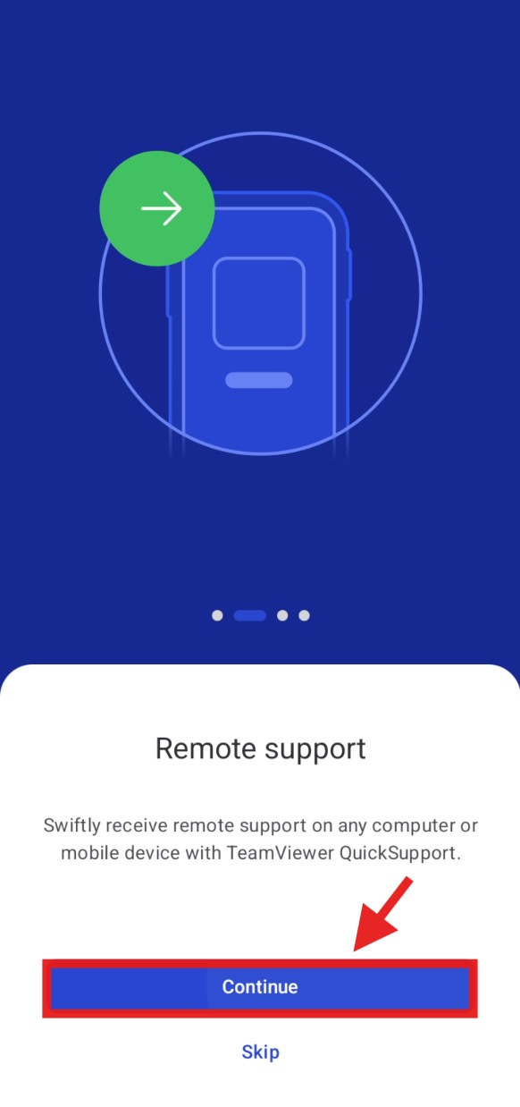 Step 6: Remote support info